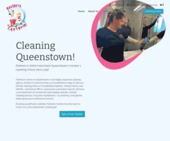 Partnersingrime.co.nz(Queenstown Cleaners) Screenshot