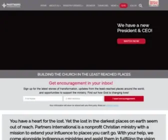 Partnersintl.org(Nonprofit Christian ministry) Screenshot