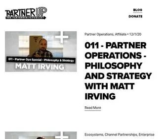 Partneruppodcast.com(PartnerUp The Partnerships Podcast) Screenshot