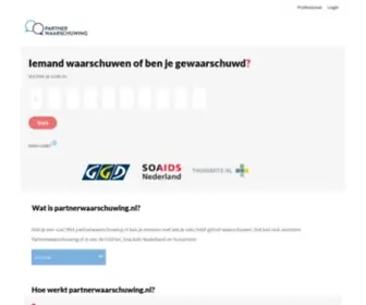 Partnerwaarschuwing.nl(Verstuur of bekijk jouw soa) Screenshot