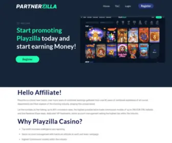 Partnerzilla.com(Home) Screenshot