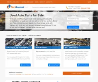Partrequest.com(Used Auto Parts) Screenshot