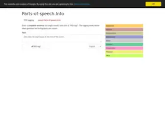 Parts-OF-Speech.info(Automatic Part) Screenshot