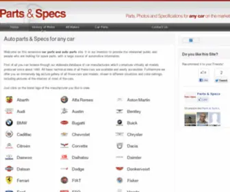 Parts-Specs.com(Parts & Specs) Screenshot