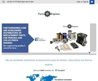 Parts4Engines.com(Parts for Perkins and Volvo Penta Engines) Screenshot