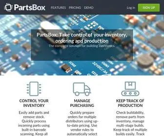 Partsbox.com(Control your parts inventory and BOM pricing) Screenshot