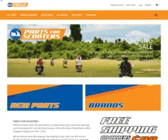 Partsforscooters.com(Scooter Parts & Accessories) Screenshot