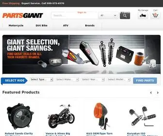 Partsgiant.com(Motorcycle Parts & Accessories) Screenshot
