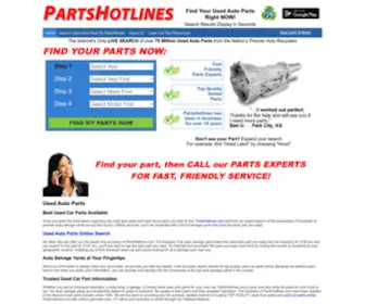 Partshotlines.com(Used Auto Parts) Screenshot