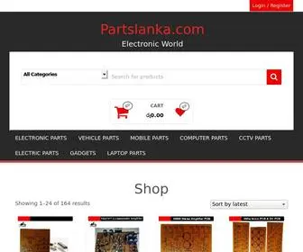 Partslanka.com(Shop) Screenshot