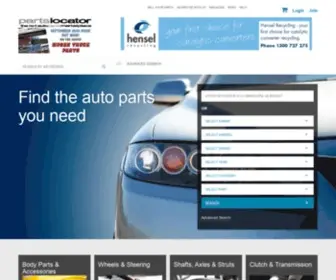 Partslocator.com.au(Find the auto parts you need) Screenshot