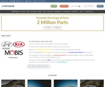 Partsmotors.com(Partsmotors Korea) Screenshot