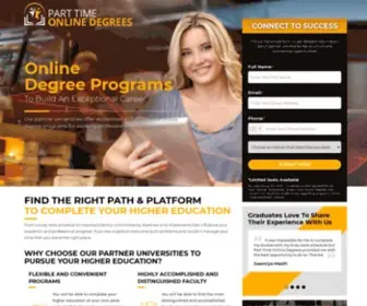 Parttimeonlinedegrees.com(Part Time Online Degrees) Screenshot