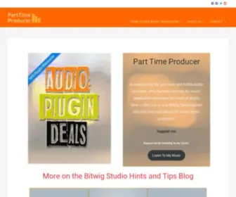 Parttimeproducer.com(Bitwig Studio Music Production) Screenshot