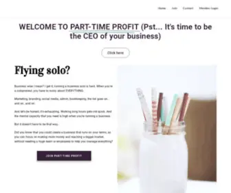 Parttimeprofit.co(From Freelancer to CEO In 1/2 The Time) Screenshot