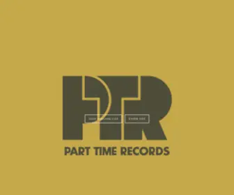 Parttimerecords.com(PART TIME RECORDS) Screenshot