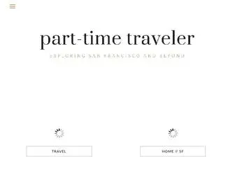 Parttimetraveler.com(Find your balance of travel and home) Screenshot