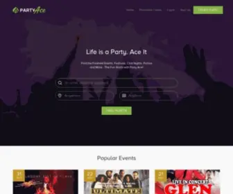 Party-Ace.com(Your Access to the Best Parties in the World) Screenshot