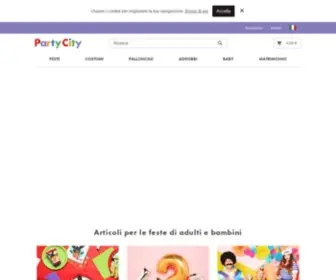 Party-City.it(Articoli e costumi per feste) Screenshot