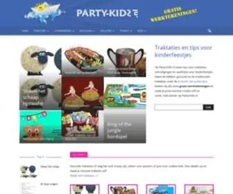 Party-Kids.nl(Werktekeningen voor traktaties en kinderfeestjes) Screenshot