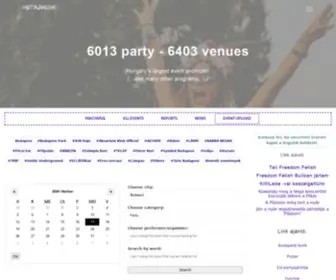 Partyajanlo.hu(Budapest Party) Screenshot