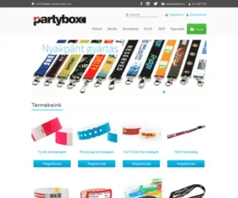 Partybox.hu(Partybox) Screenshot