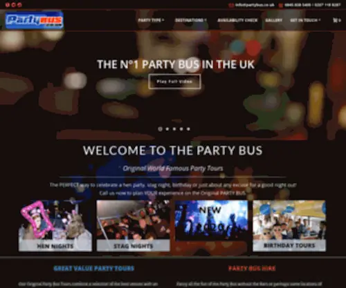 Partybus.co.uk(Original World Famous Party Bus) Screenshot