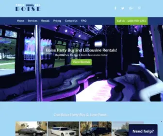 Partybusboise.com(Boise party bus rental) Screenshot