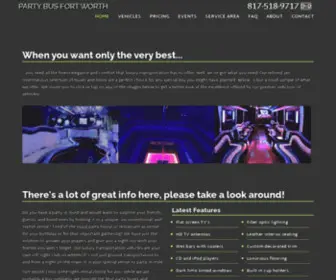 Partybusfortworth.com(Party Bus Fort Worth) Screenshot