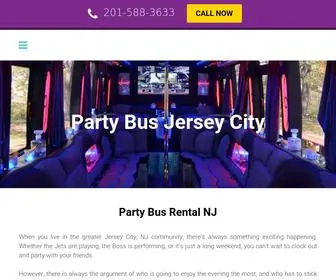 Partybusjc.com(Party Bus Jersey City) Screenshot