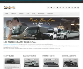 Partybusline.com(PARTY BUS LOS ANGELES) Screenshot