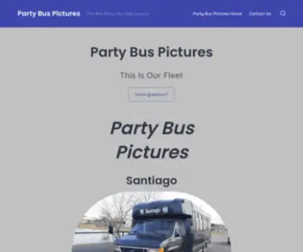 Partybuspictures.com(Party Bus Pictures Home) Screenshot