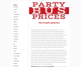 Partybusprices.com(Party Bus Prices) Screenshot