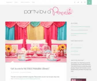 Partybyaprincess.com(Adding the Royal Touch to Your Partiy) Screenshot