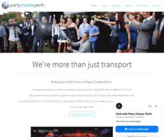 Partycharterperth.com.au(Party Bus Hire Perth) Screenshot