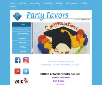 Partyfavorsbrookline.com(Party Favors Brookline) Screenshot