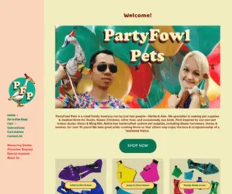 Partyfowlpets.com(Partyfowlpets) Screenshot