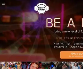 Partyhigher.com.au(Wireless Headphone DJ Dance Party) Screenshot