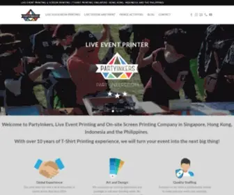 Partyinkers.com(Live Event Printing) Screenshot