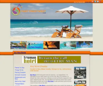 Partyinkeywest.com(Key West places to stay) Screenshot