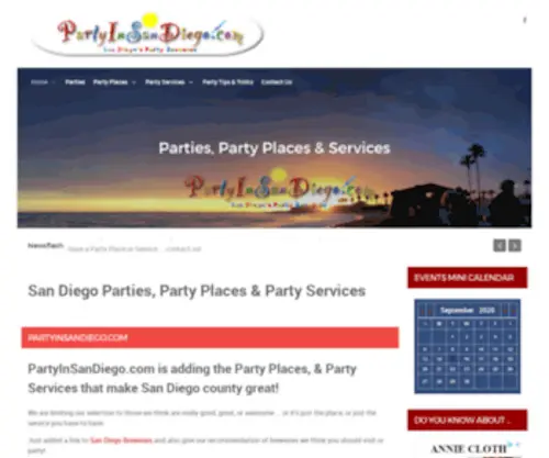 Partyinsandiego.com(Parties) Screenshot