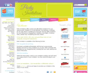 Partyinvitations.com.au(Partyinvitations) Screenshot