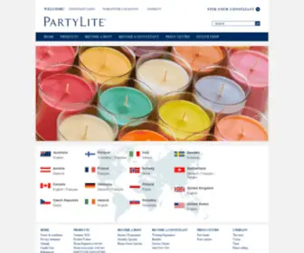 Partylite.dk(PartyLite lys) Screenshot