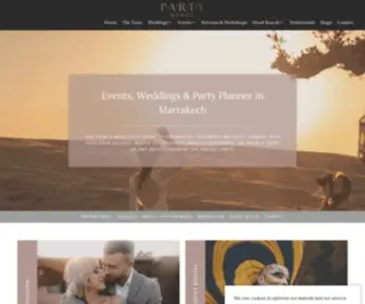Partymaroc.com(Events, Weddings & Party Planners in Marrakech) Screenshot