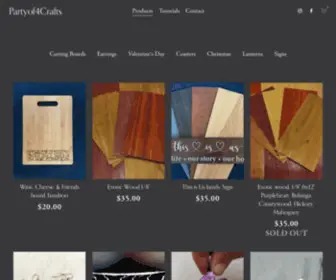 Partyof4Crafts.com(We sell beautiful laser) Screenshot