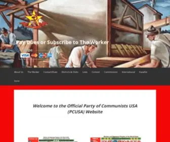Partyofcommunistsusa.org(Party of Communists USA) Screenshot