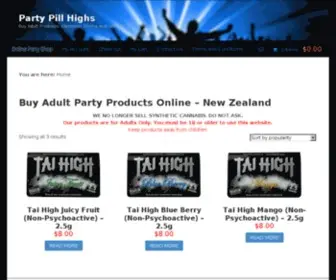 Partypillhighs.com(Buy Legal Weed NZ and Synthetic Cannabis K2) Screenshot