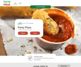 Partypizzact.com(Party pizza) Screenshot