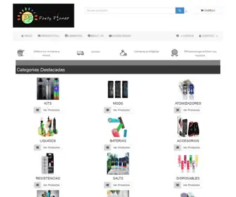 Partyplanetvapeshop.com(Tienda en Linea) Screenshot