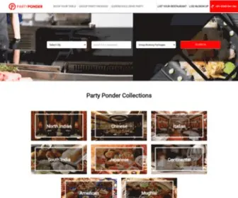 Partyponder.com(Free Table Booking with Discounts & Offers in Delhi NCR) Screenshot